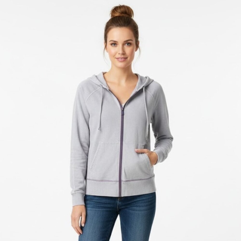 Lululemon Scuba Style Zip Hoodie Gray Women’s Size M (Estimated) – Logo, Hooded